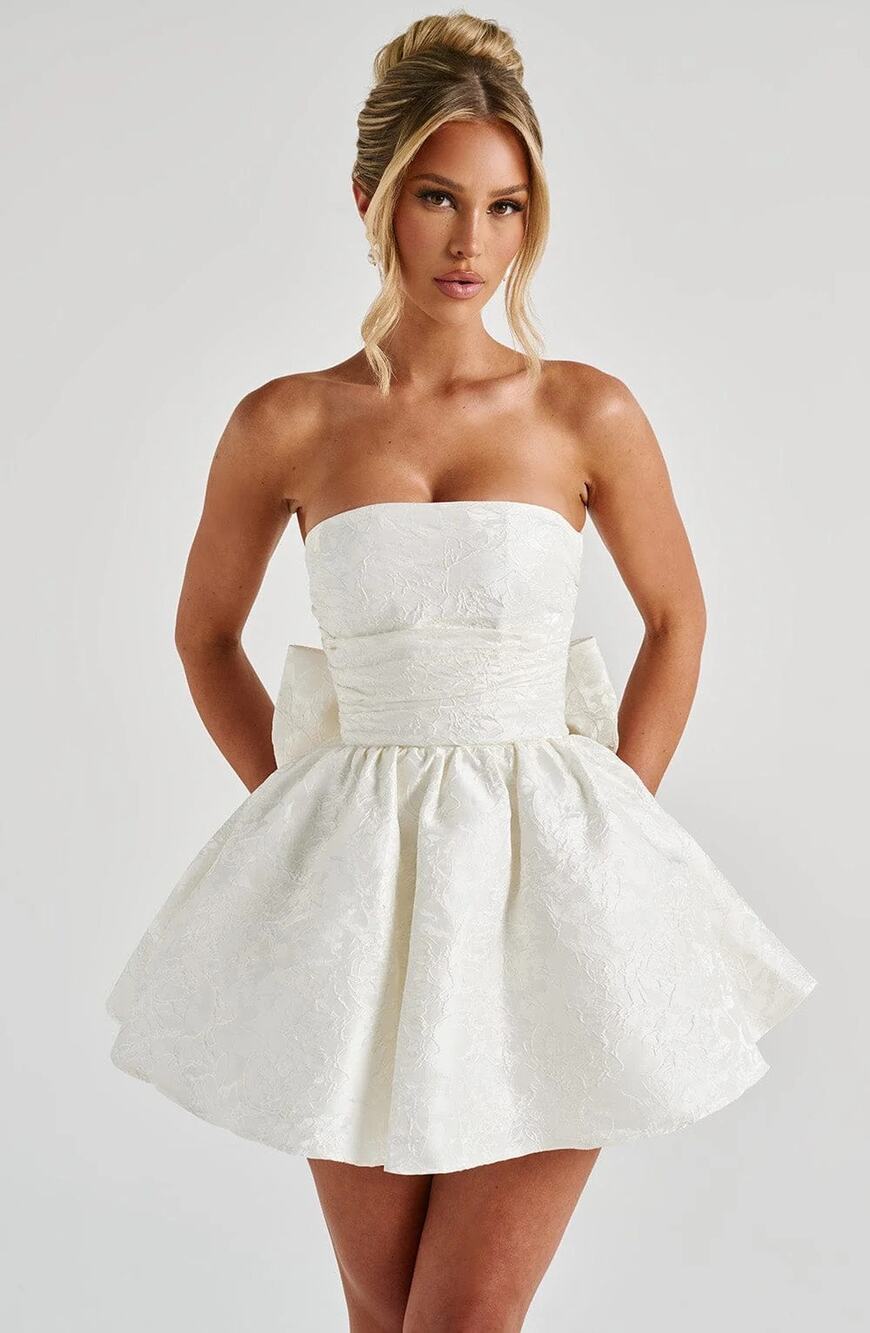 Babyboo Salome Mini Dress in Ivory Size Large